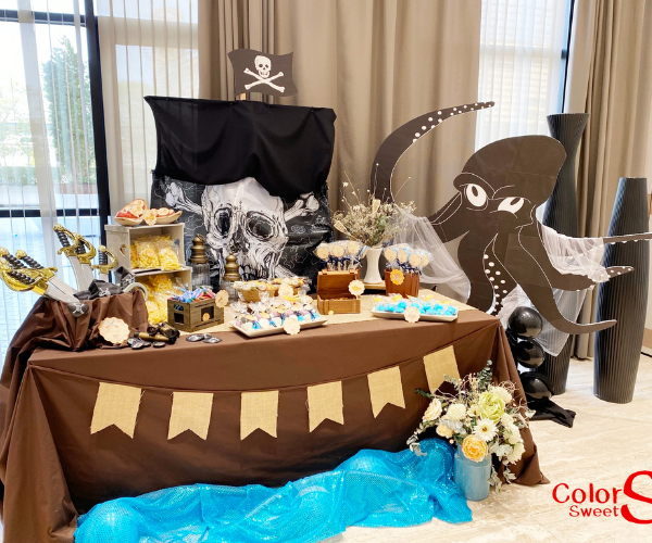 Mesa temática: Piratas Mesas comunión Sevilla