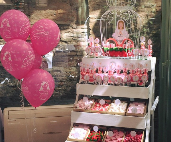 Carro de golosinas Mesas comunión Sevilla