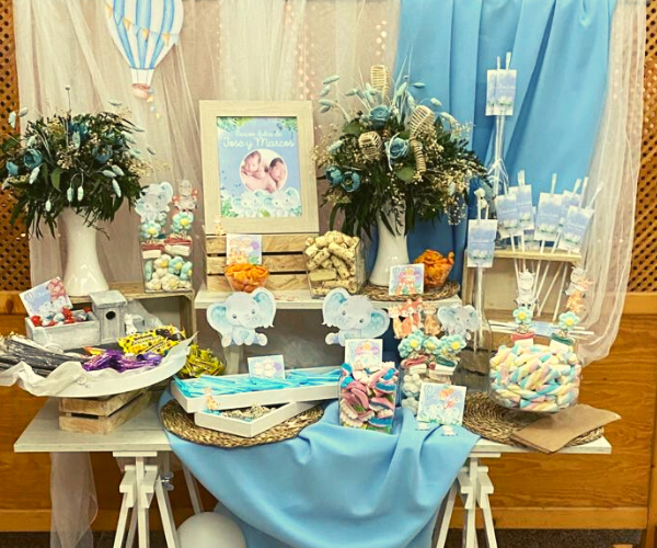 Bautizo gemelar Mesas dulces bautizos Sevilla