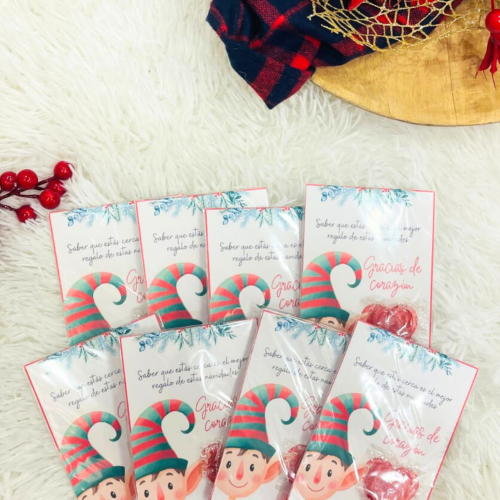 Tarjeta de agradecimiento Elfo Mágico_Colors Sweets_