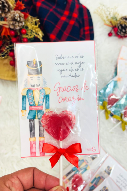 Tarjeta agradecimiento Cascanueces