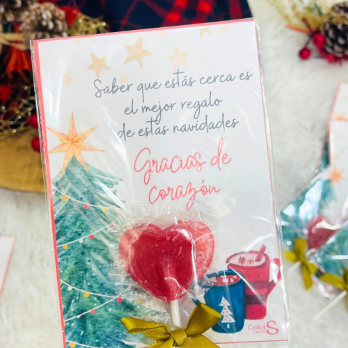 Tarjeta de agradecimiento Navidad