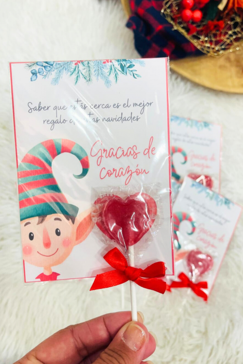 Tarjeta de agradecimiento Elfo Mágico_Colors Sweets