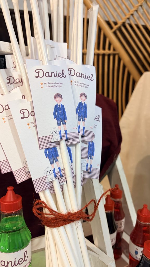 Cañitas pica pica personalizadas