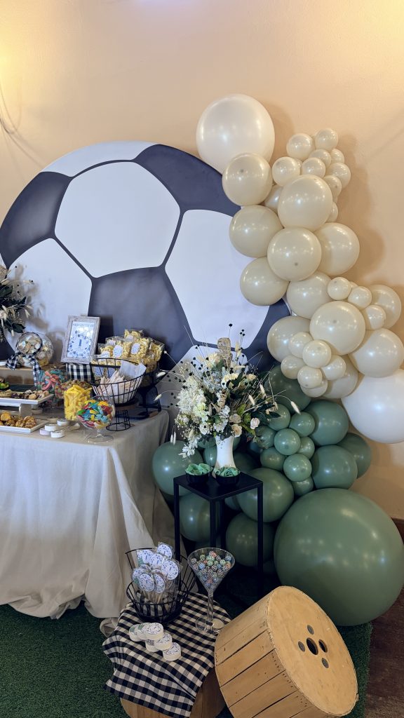 Columna de globos orgánicos