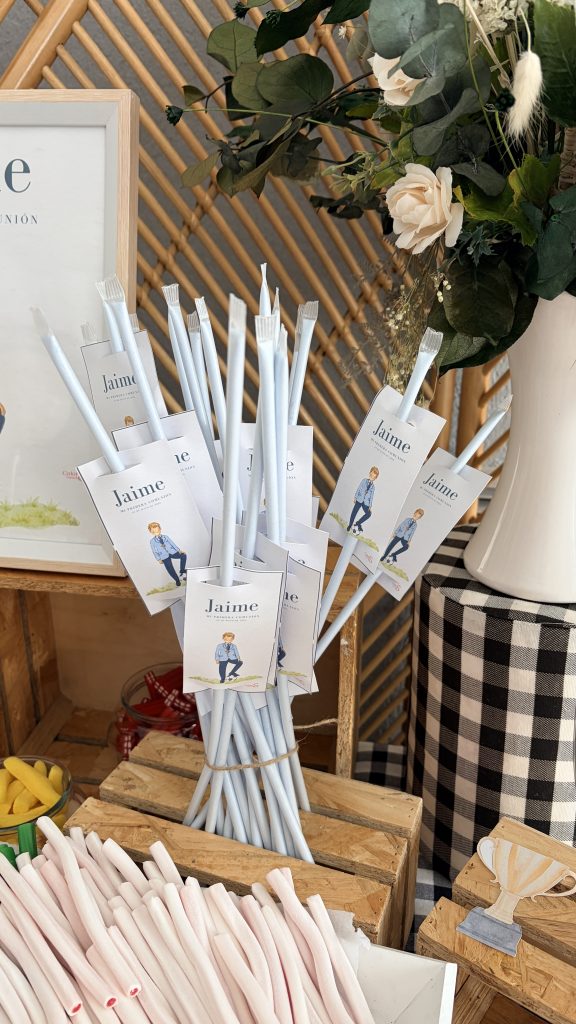 Cañitas pica pica personalizadas