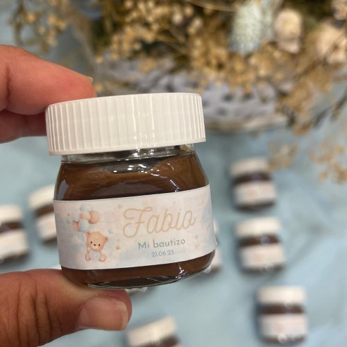 Tarritos de Nutella personalizados