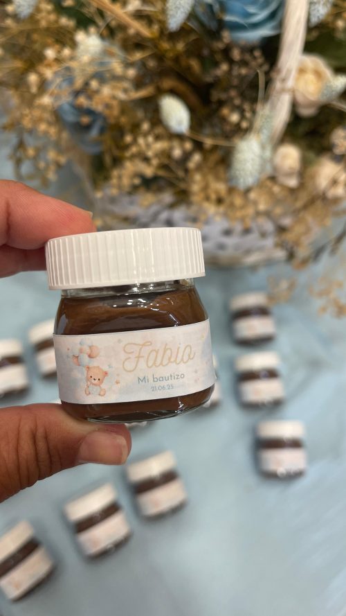 Tarritos de Nutella personalizados