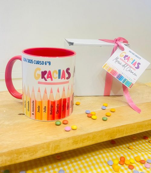 Taza agradecimiento fin de curso